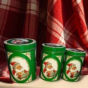 Hartin Int. Vintage Santa Nesting Tins